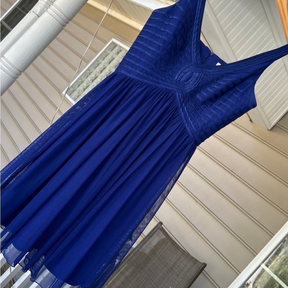 Sandra Darren Royal Blue Mini Dress